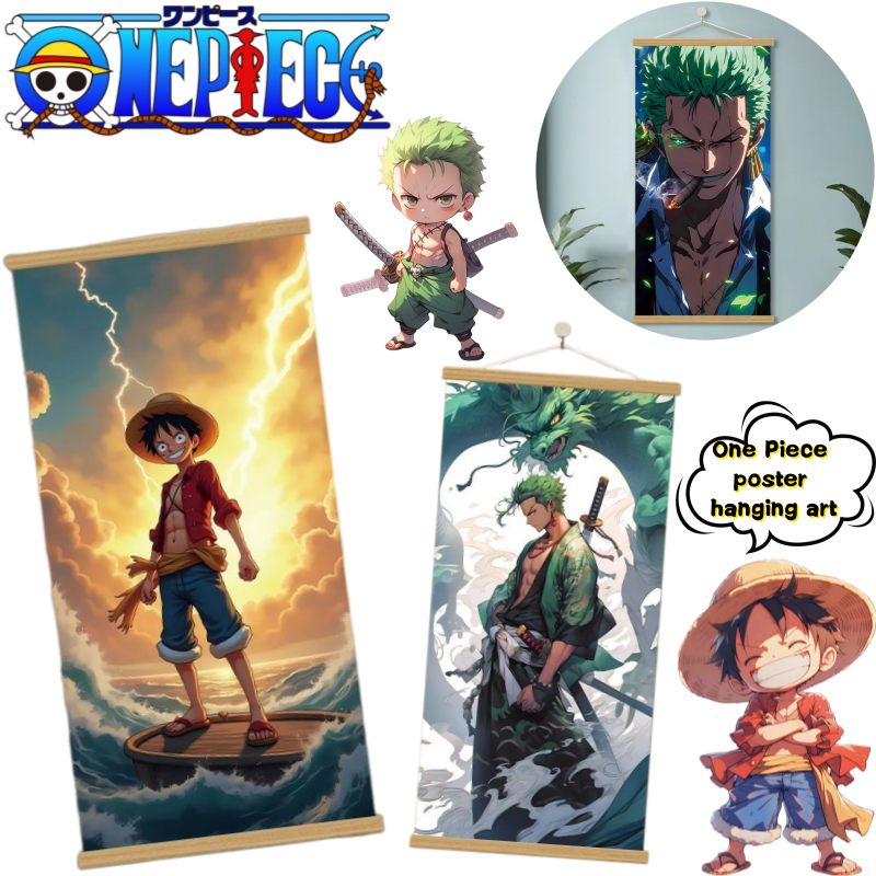 Home Decor Wall Art - New One Piece Luffy Roronoa Zoro