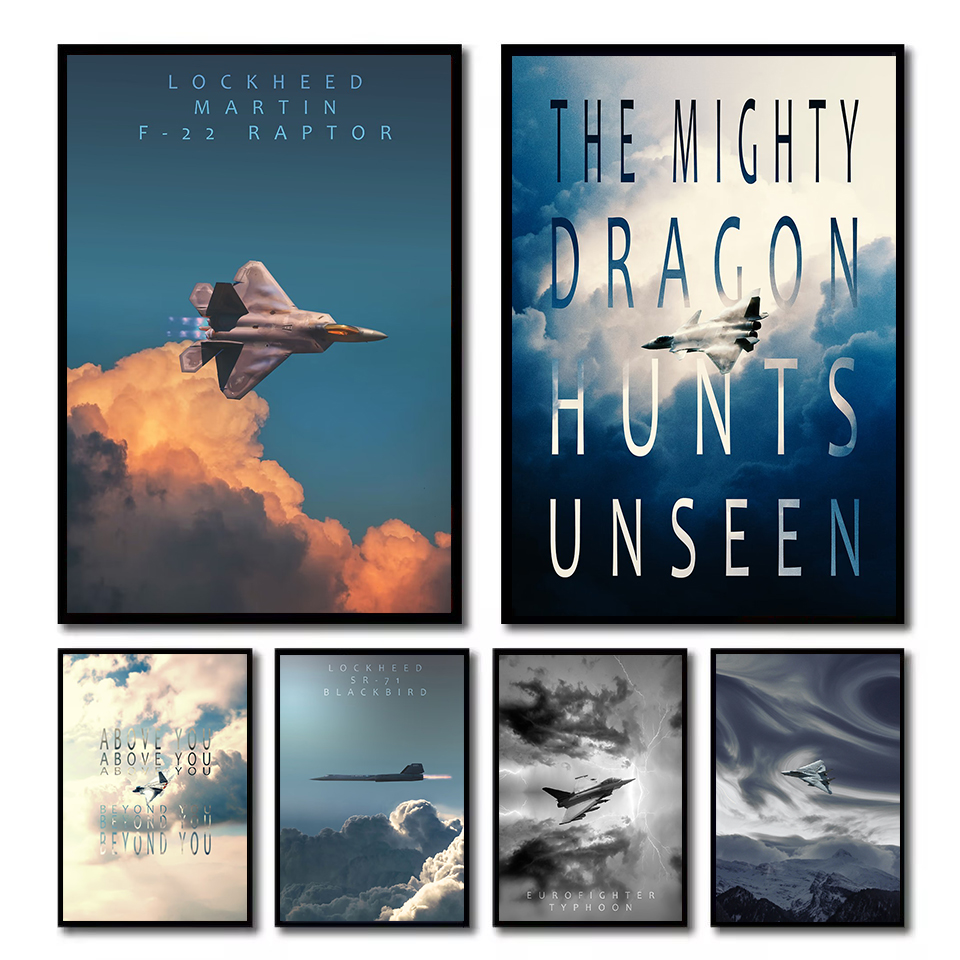 Home Decor Interior - Minimalist Jet Fighter Jet F-15 Eagle