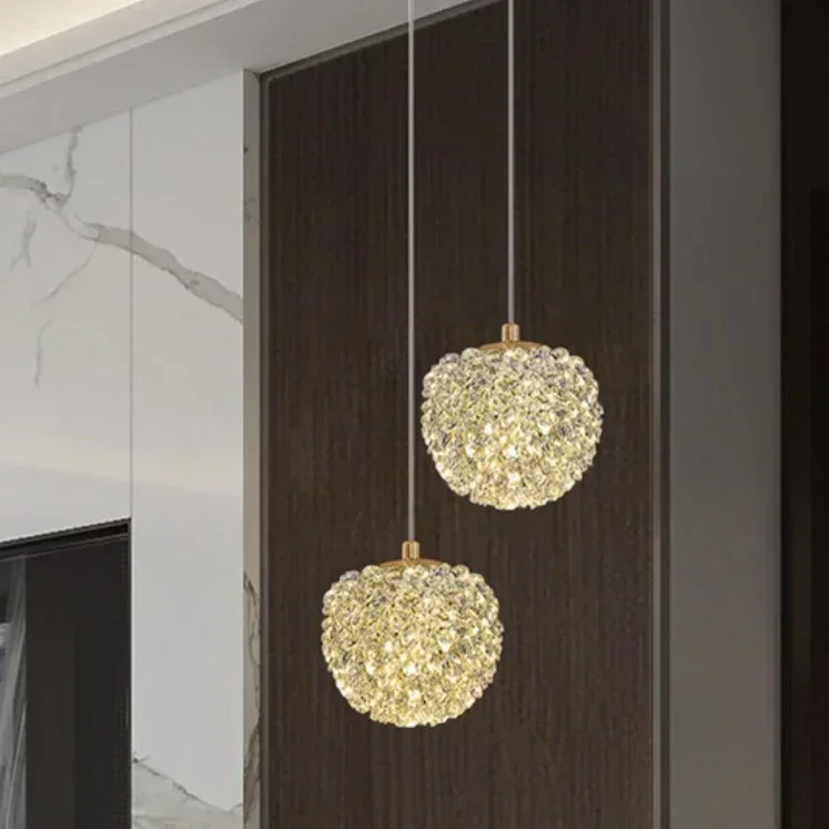 Hanging Moon Lamp - Modern Style High-grade Crystal Chandelier Warm