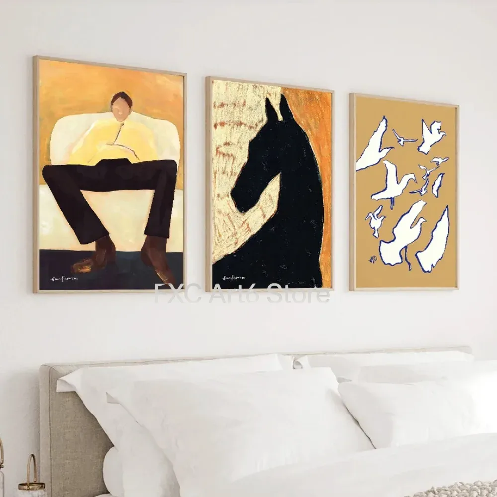 Home Decor Interior - Frameless Abstract Gallery Decorative Wall Art