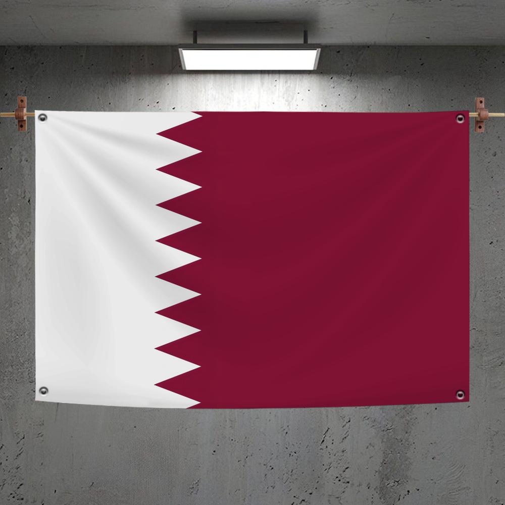 Home Decor Qatar - Qatar Flags Custom Decorative Wall Hanging