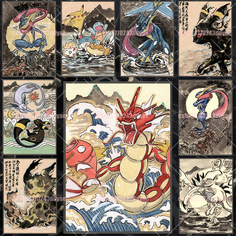 Canvas Painting - Classic Anime Pokemon Greninja Canvas Painting