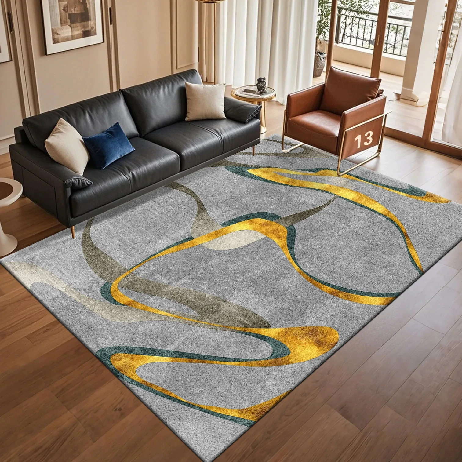Home Decor Retailers - New Modern Light Luxury Abstract Carpet