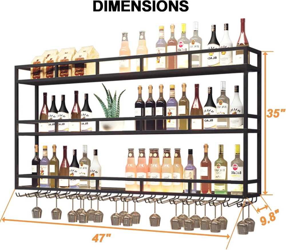 Large Heavy Duty 47in Wine Rac – Floating Shelves Bewertung und Preis
