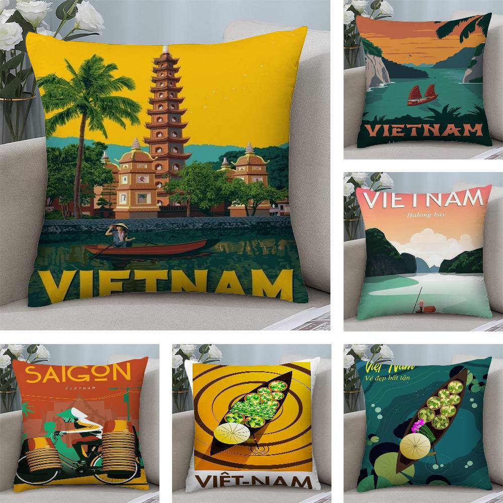 Vietnam Style Pillow Case Shor – Home Decor Vietnam Bewertung und Preis