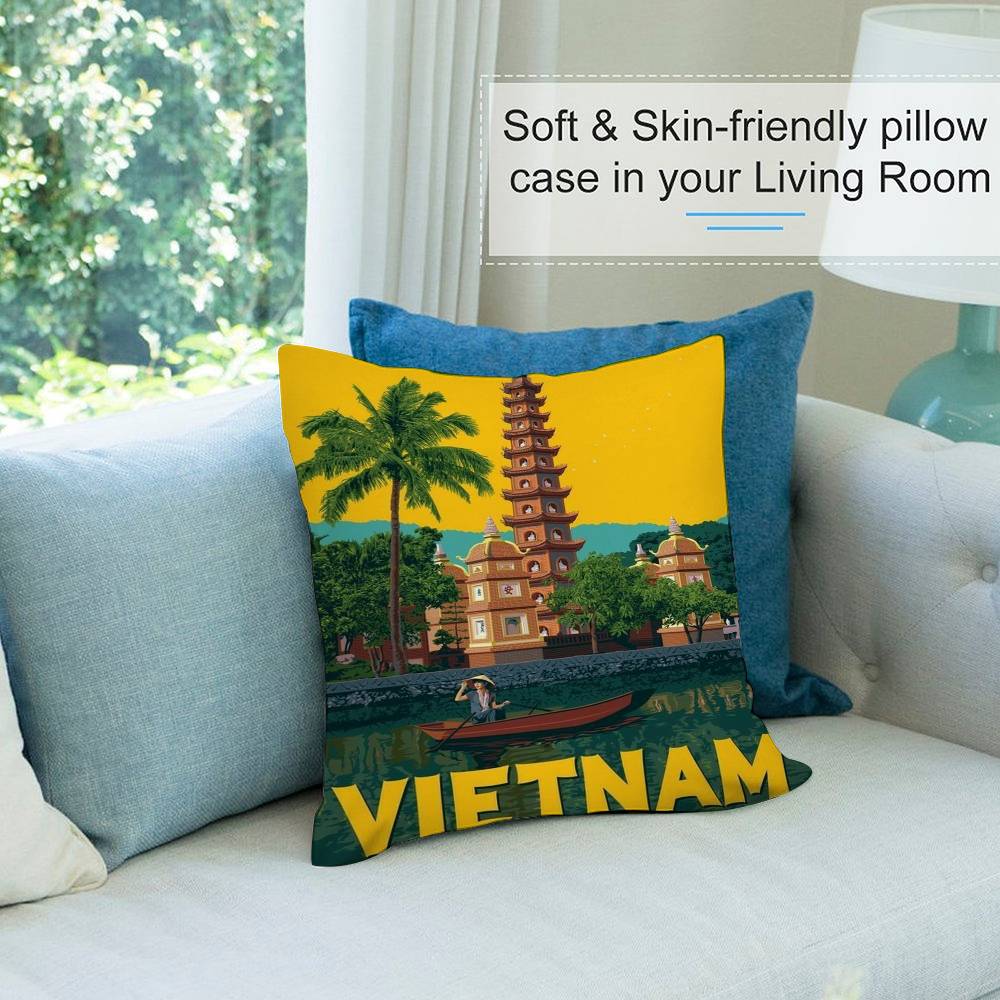 Vietnam Style Pillow Case Shor – Home Decor Vietnam Bewertung und Preis