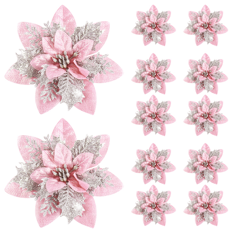 5/10Pcs Glitter Pink Christmas – Home Decor Trends 2025 Bewertung und Preis