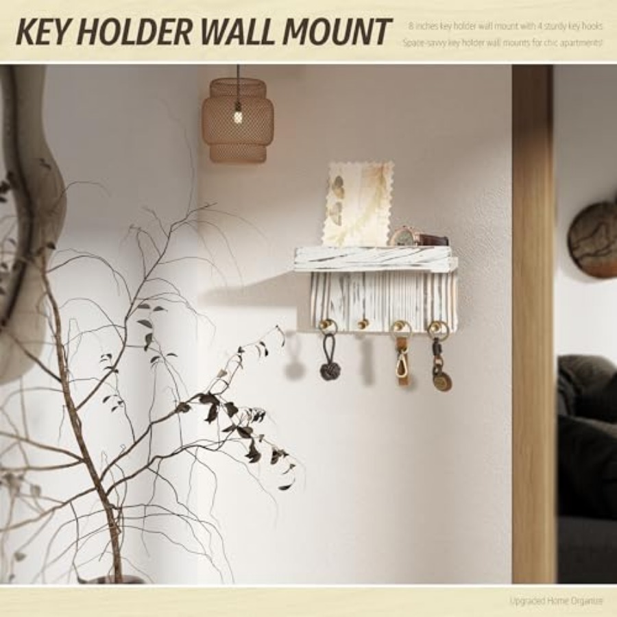 Farmhouse Key Holer Wall Mount – Floating Shelves Bewertung und Preis
