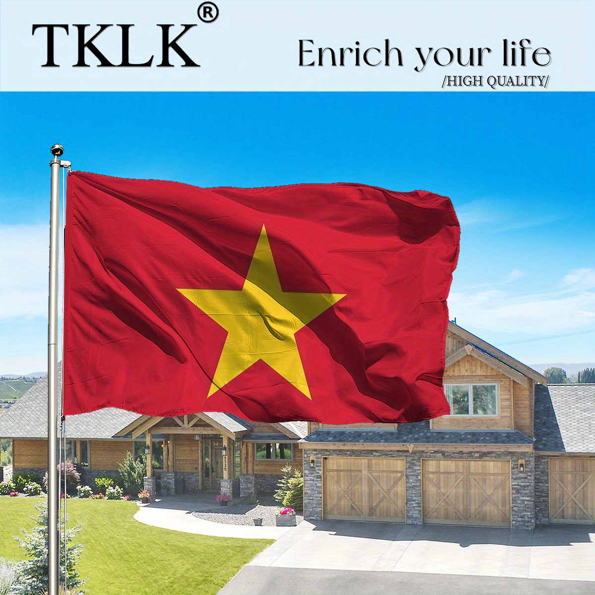 1pc Vietnam Flag - 35.43x59.06 – Home Decor Vietnam Bewertung und Preis