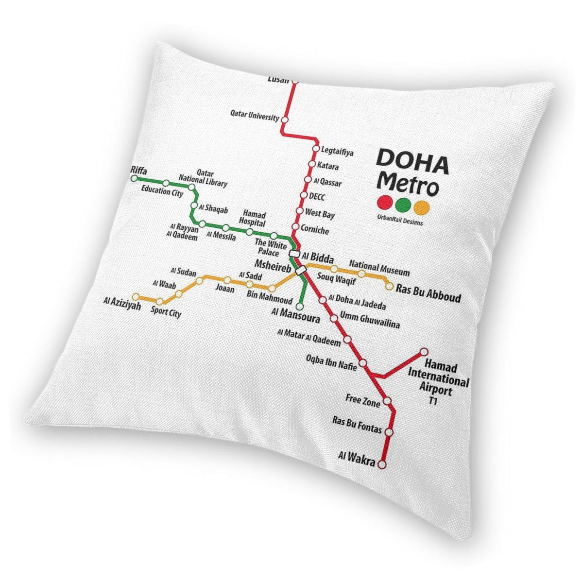 Qatar Doha Metro Map Square Pi – Home Decor Qatar Bewertung und Preis