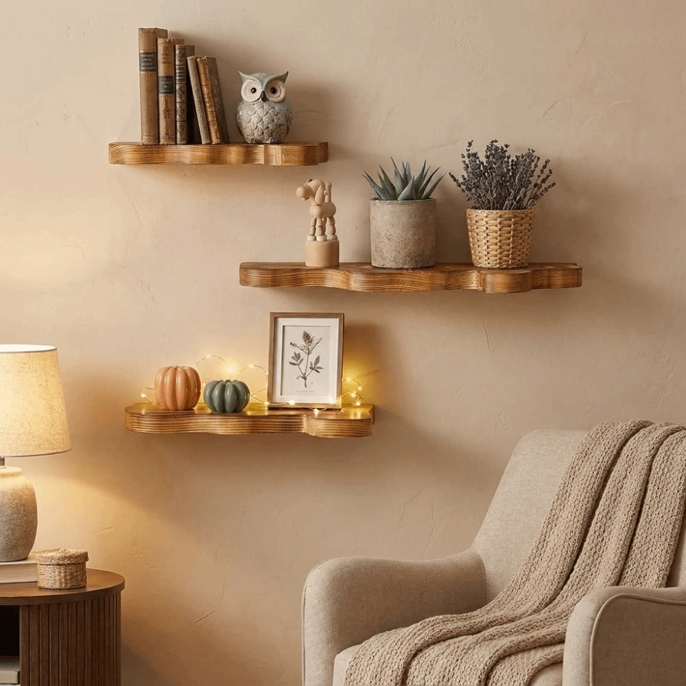 Wooden Cloud Shaped Wall Displ – Floating Shelves Bewertung und Preis