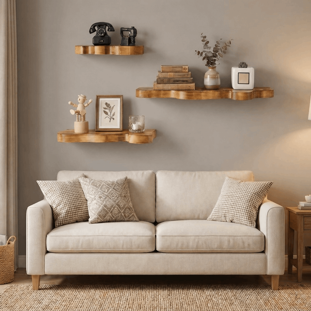 Wooden Cloud Shaped Wall Displ – Floating Shelves Bewertung und Preis