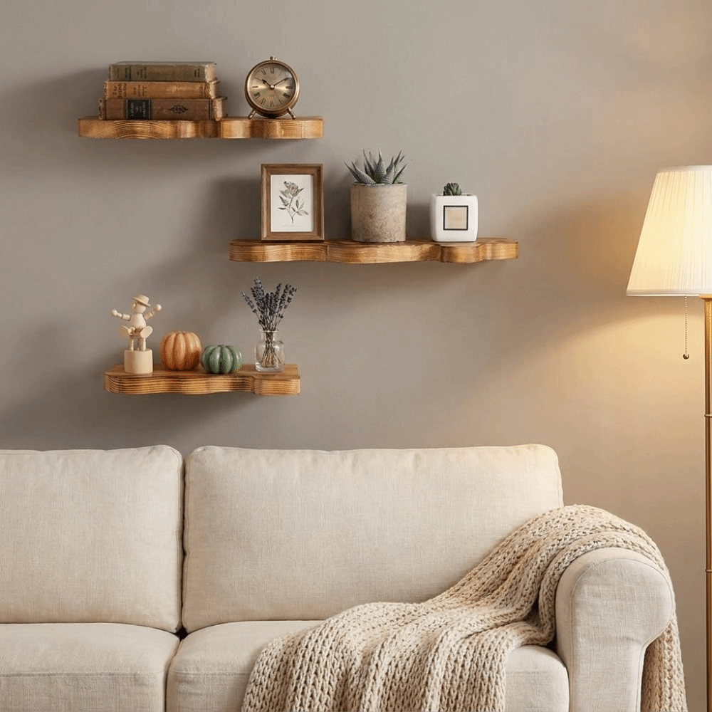 Wooden Cloud Shaped Wall Displ – Floating Shelves Bewertung und Preis