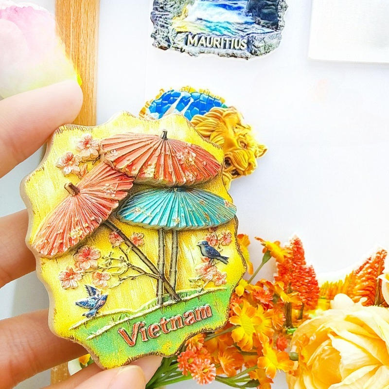 Vietnam Umbrella Fridge Magnet – Home Decor Vietnam Bewertung und Preis