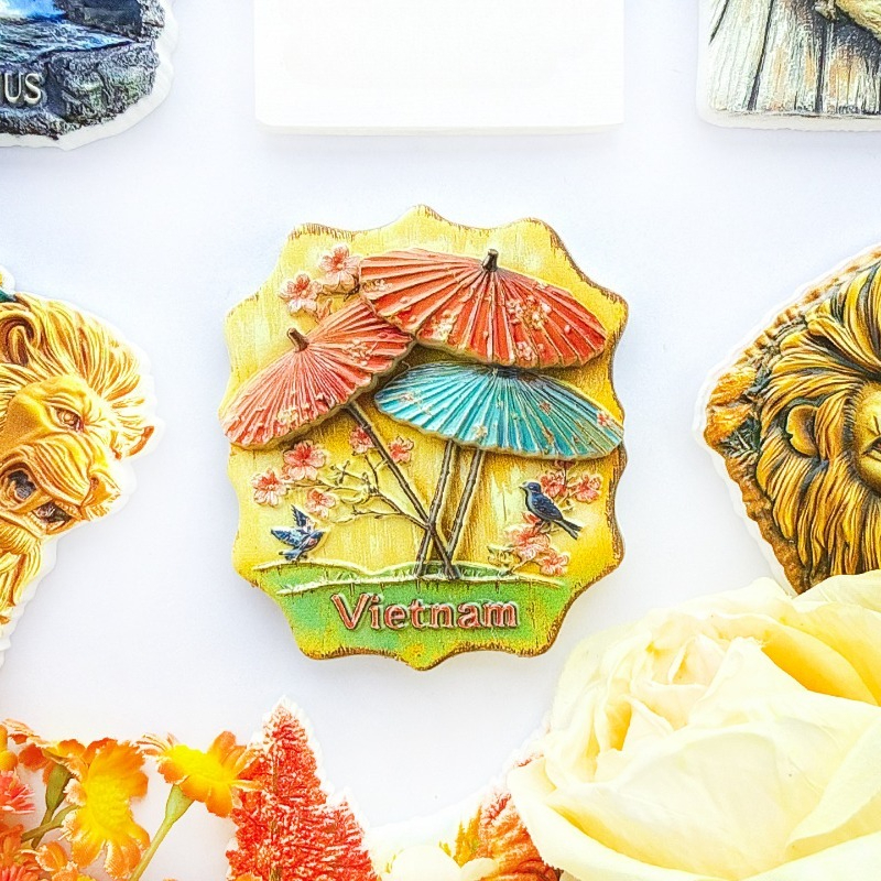 Vietnam Umbrella Fridge Magnet – Home Decor Vietnam Bewertung und Preis