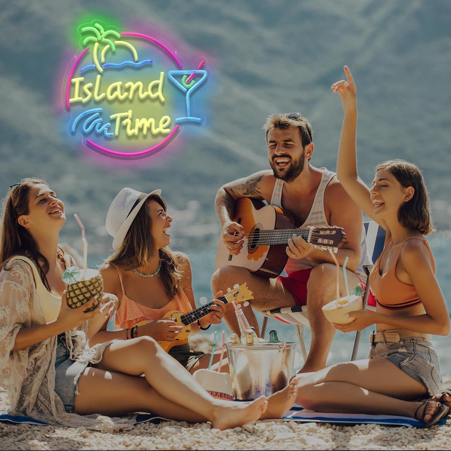 Island Time Neon Sign LED Ligh – Home Decor Wall Art Bewertung und Preis
