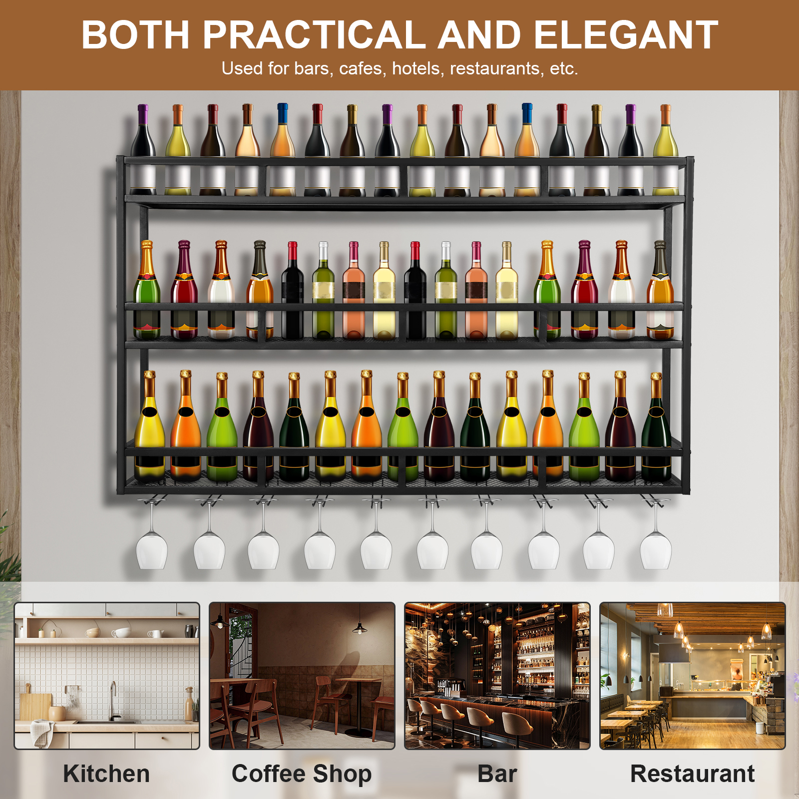 Bar Liquor Bottle Display Shel – Floating Shelves Bewertung und Preis