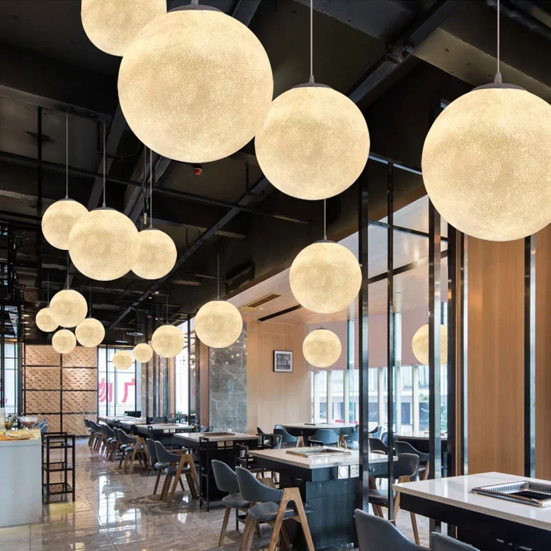 Modern Moon Led Pendant Lights – Hanging Moon Lamp Bewertung und Preis