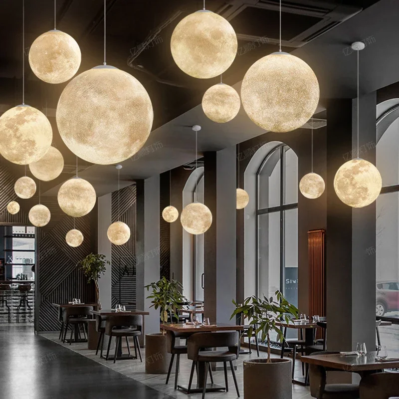 Modern Moon Led Pendant Lights – Hanging Moon Lamp Bewertung und Preis