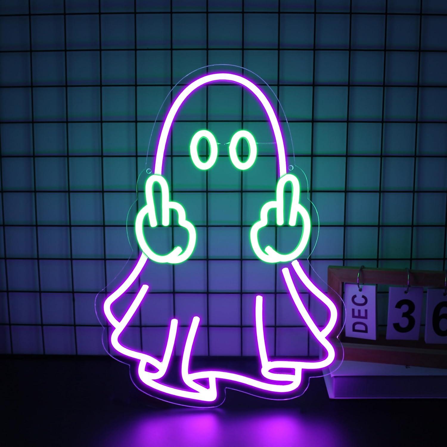 Ghost Neon Sign USB Powered LE – Home Decor Wall Art Bewertung und Preis