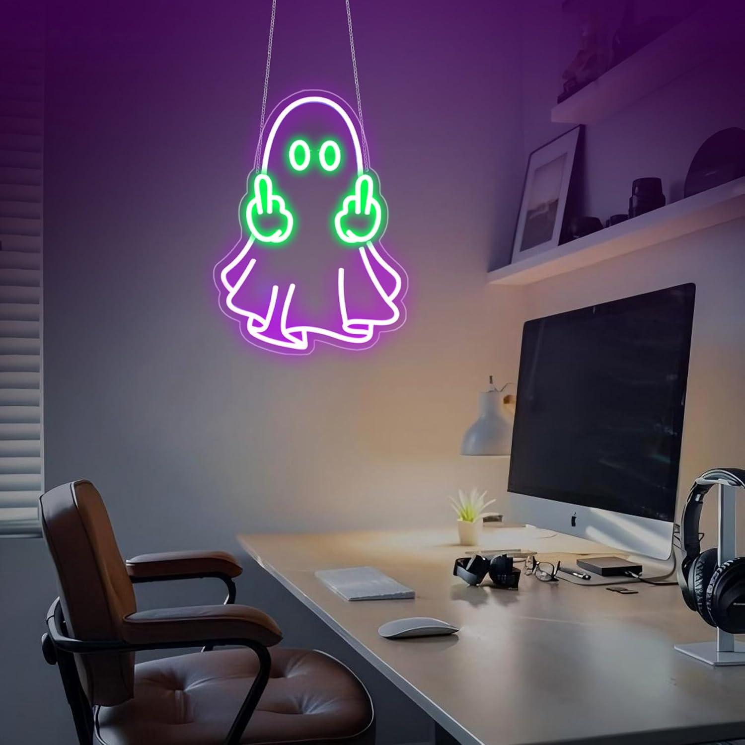 Ghost Neon Sign USB Powered LE – Home Decor Wall Art Bewertung und Preis