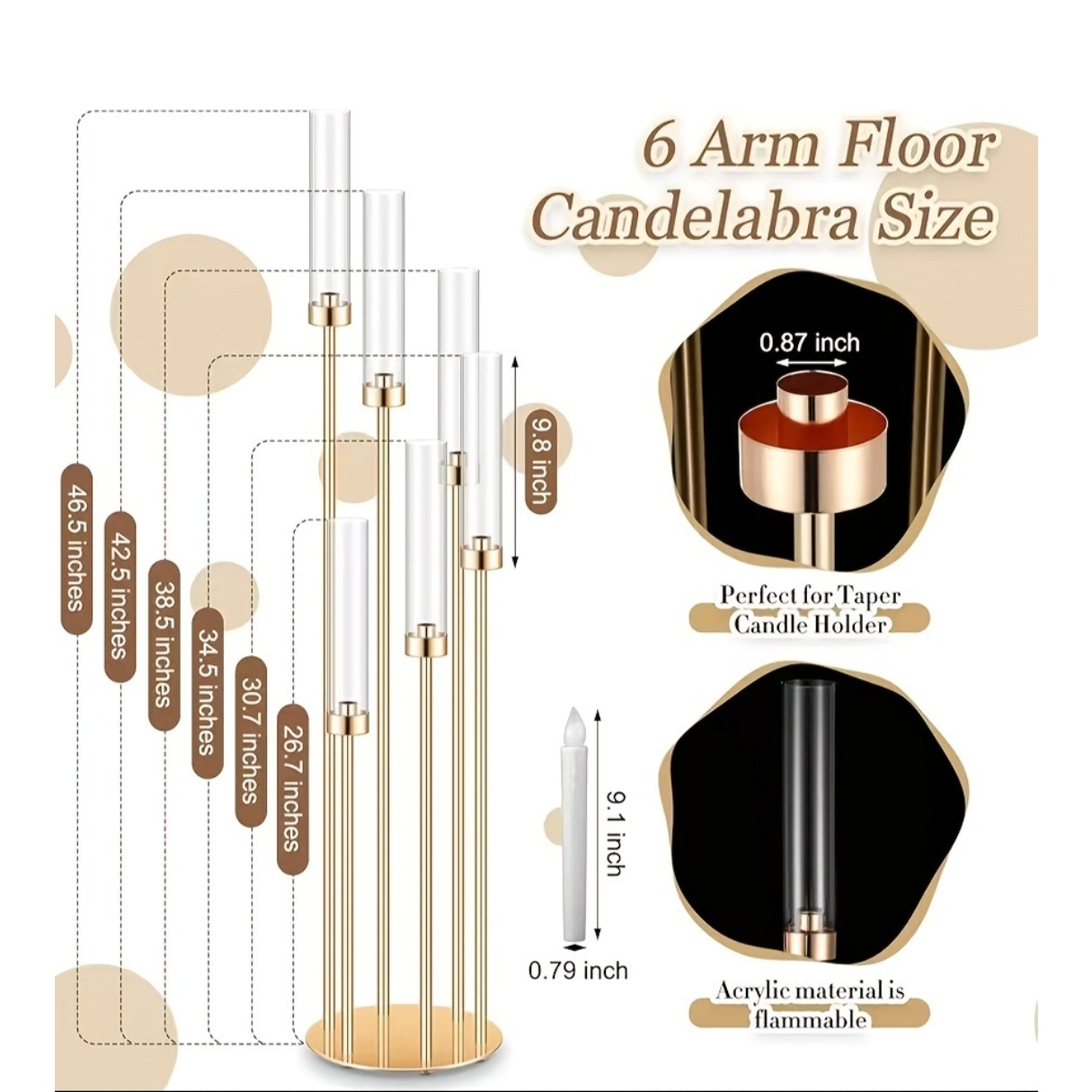 2 Sets Floor Candelabra 6 Arms – Flooring Home Decor Bewertung und Preis