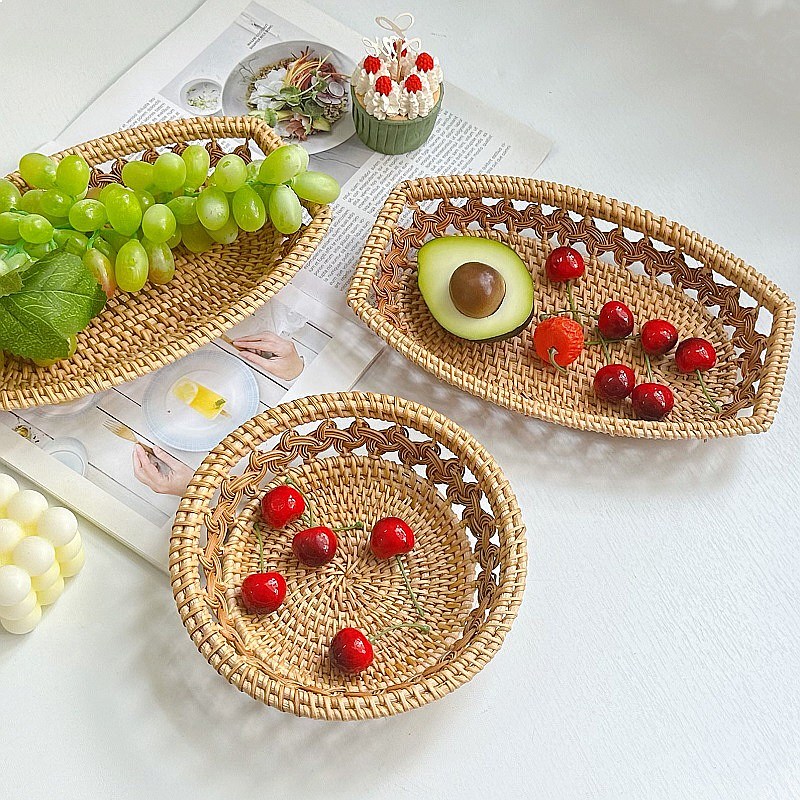 Vietnam Rattan Woven Snack Bas – Home Decor Vietnam Bewertung und Preis
