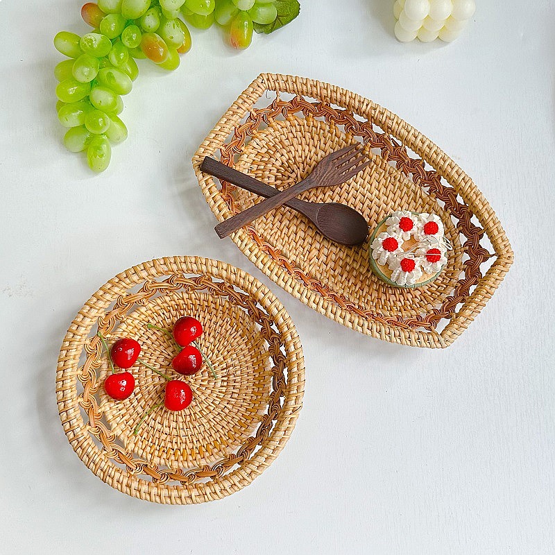 Vietnam Rattan Woven Snack Bas – Home Decor Vietnam Bewertung und Preis