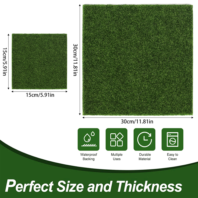 1pc 15/30cm Artificial Grassla – Flooring Home Decor Bewertung und Preis