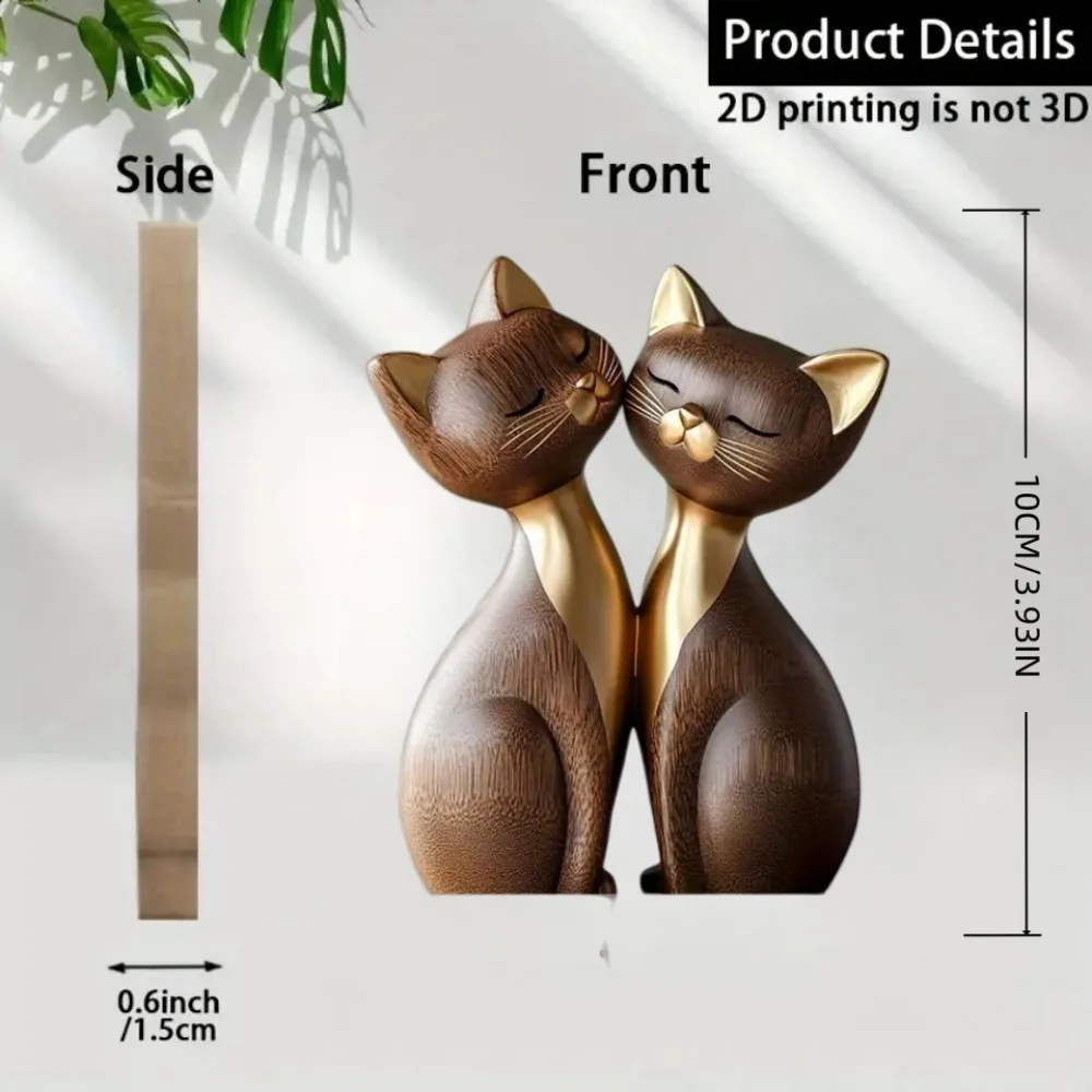 Wooden Kitten Couple Sculpture – Home Decor Enthusiast Bewertung und Preis