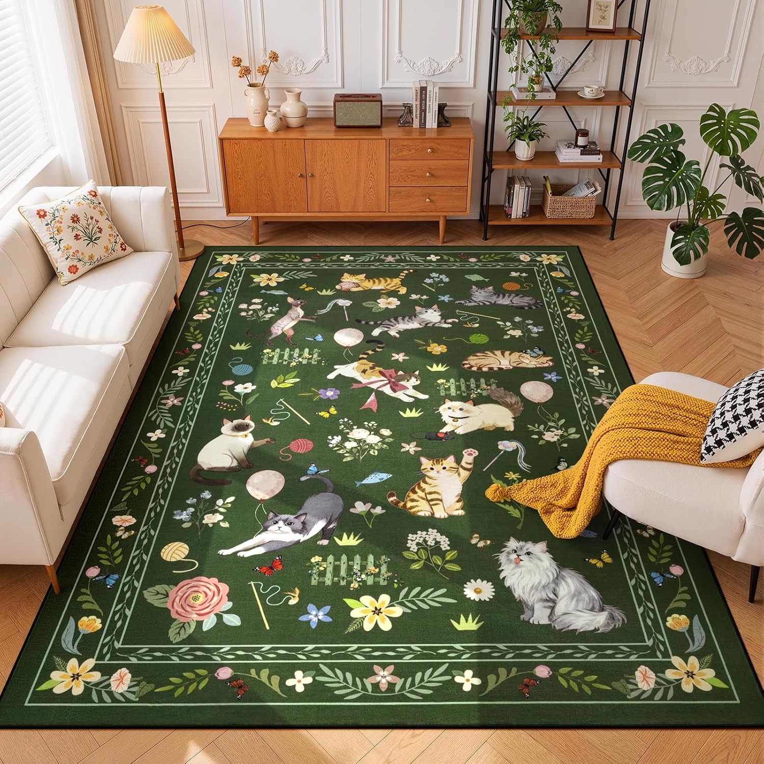 Whimsical Forest Cats Area Rug – Home Decor Retailers Bewertung und Preis