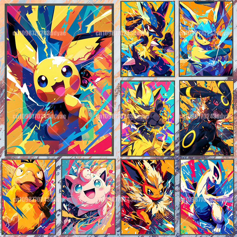 Anime Pokemon Canvas Painting  – Canvas Painting Bewertung und Preis