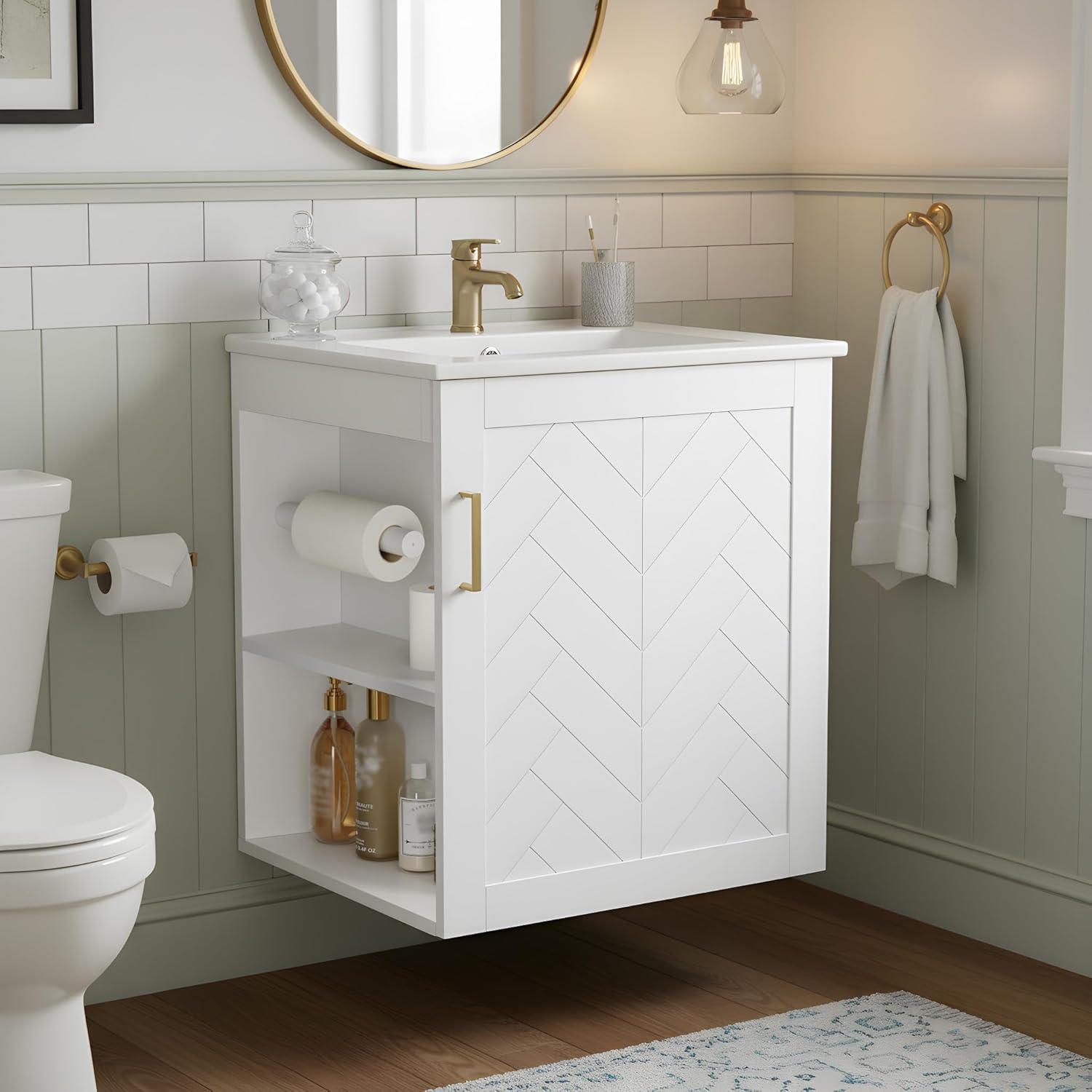20in Wall Mounted Bathroom Van – Floating Shelves Bewertung und Preis
