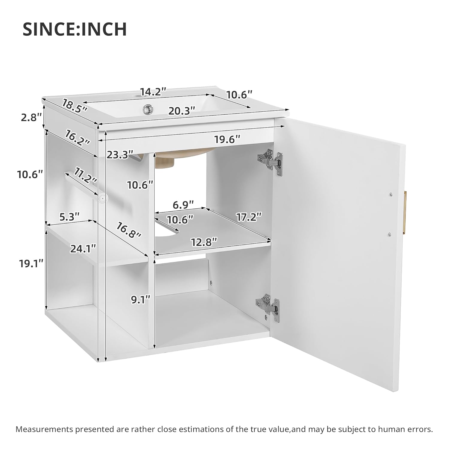 20in Wall Mounted Bathroom Van – Floating Shelves Bewertung und Preis