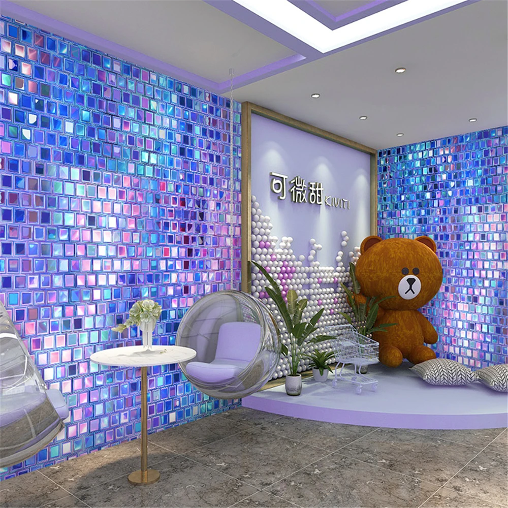 Custom Colored mosaic wallpape – Home Decor Online Shopping Bewertung und Preis
