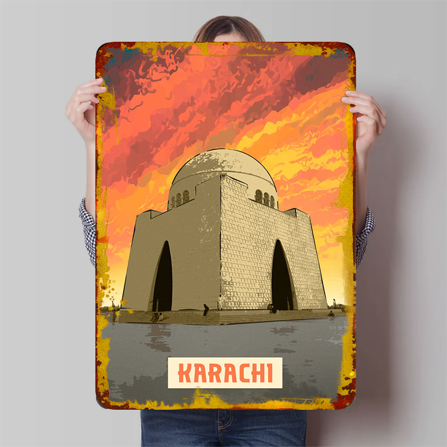 Karachi Pakistan Landmark Fram – Home Decor Karachi Bewertung und Preis