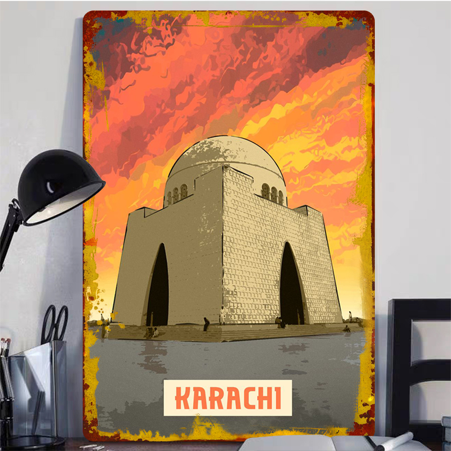 Karachi Pakistan Landmark Fram – Home Decor Karachi Bewertung und Preis