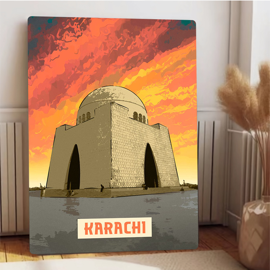 Karachi Pakistan Landmark Fram – Home Decor Karachi Bewertung und Preis