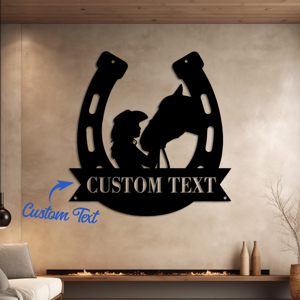 1pc Fashion Customized Horsesh – Home Decor Wall Art Bewertung und Preis