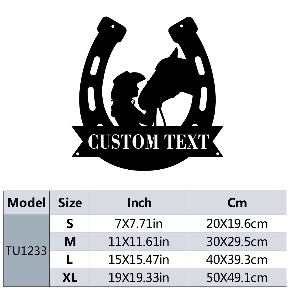 1pc Fashion Customized Horsesh – Home Decor Wall Art Bewertung und Preis