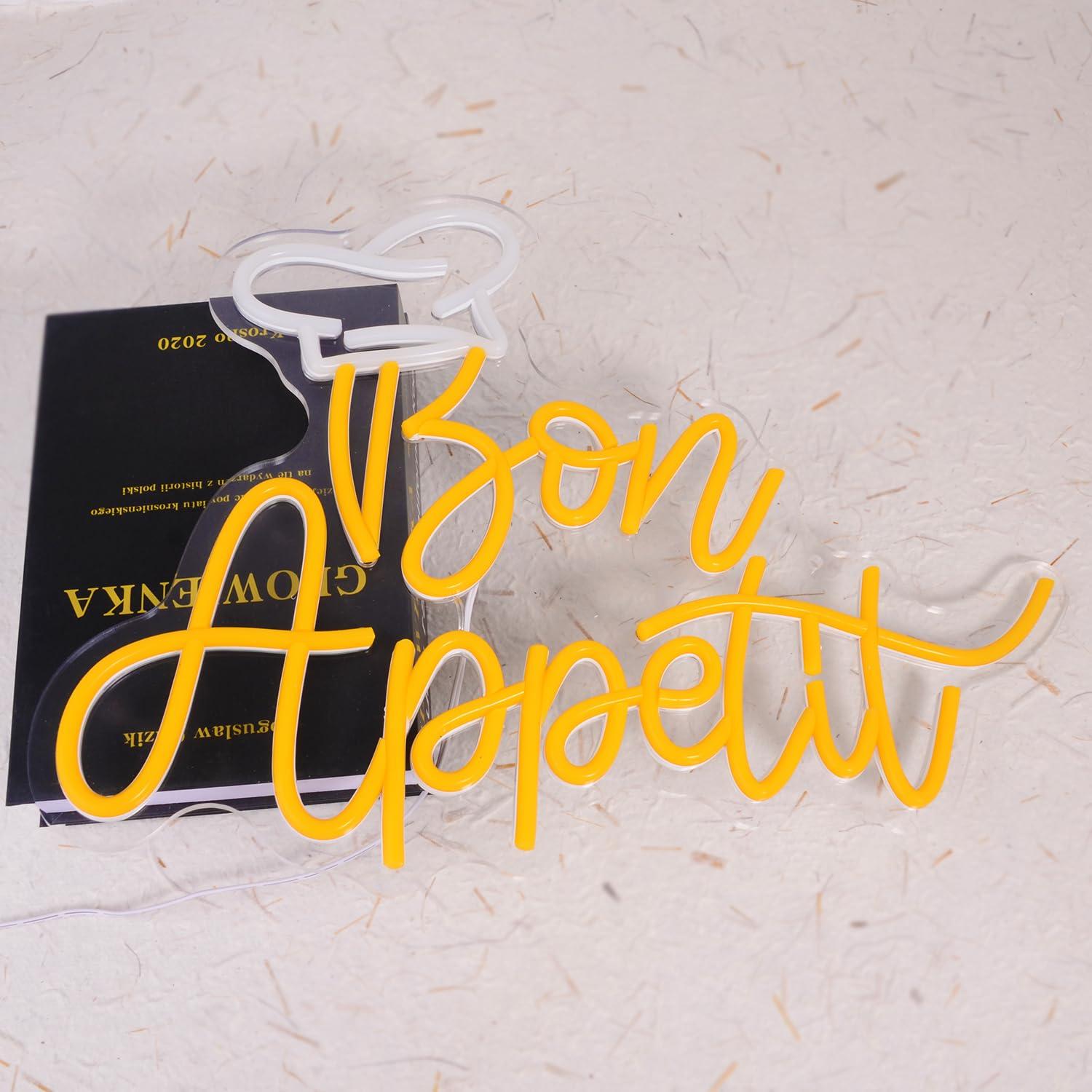 Bon Appetit Chef Hat Neon Sign – Home Decor Wall Art Bewertung und Preis