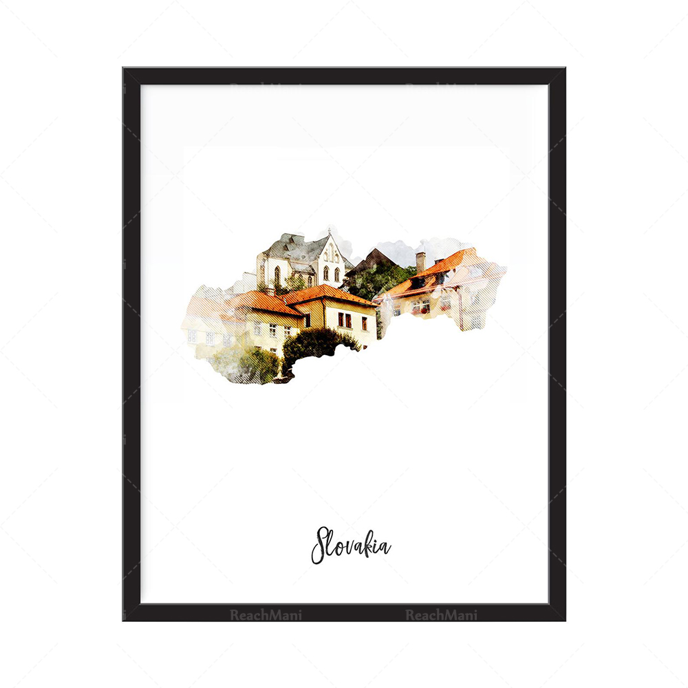Impression de carte aquarelle  – Home Decor Qatar Bewertung und Preis