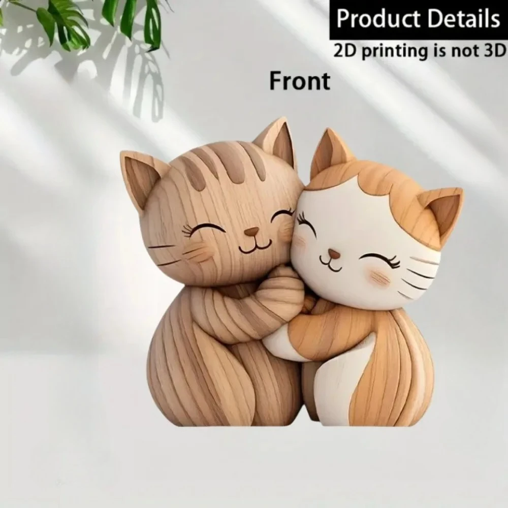 2D Flat Cat Wooden Kitten Dog  – Home Decor Enthusiast Bewertung und Preis