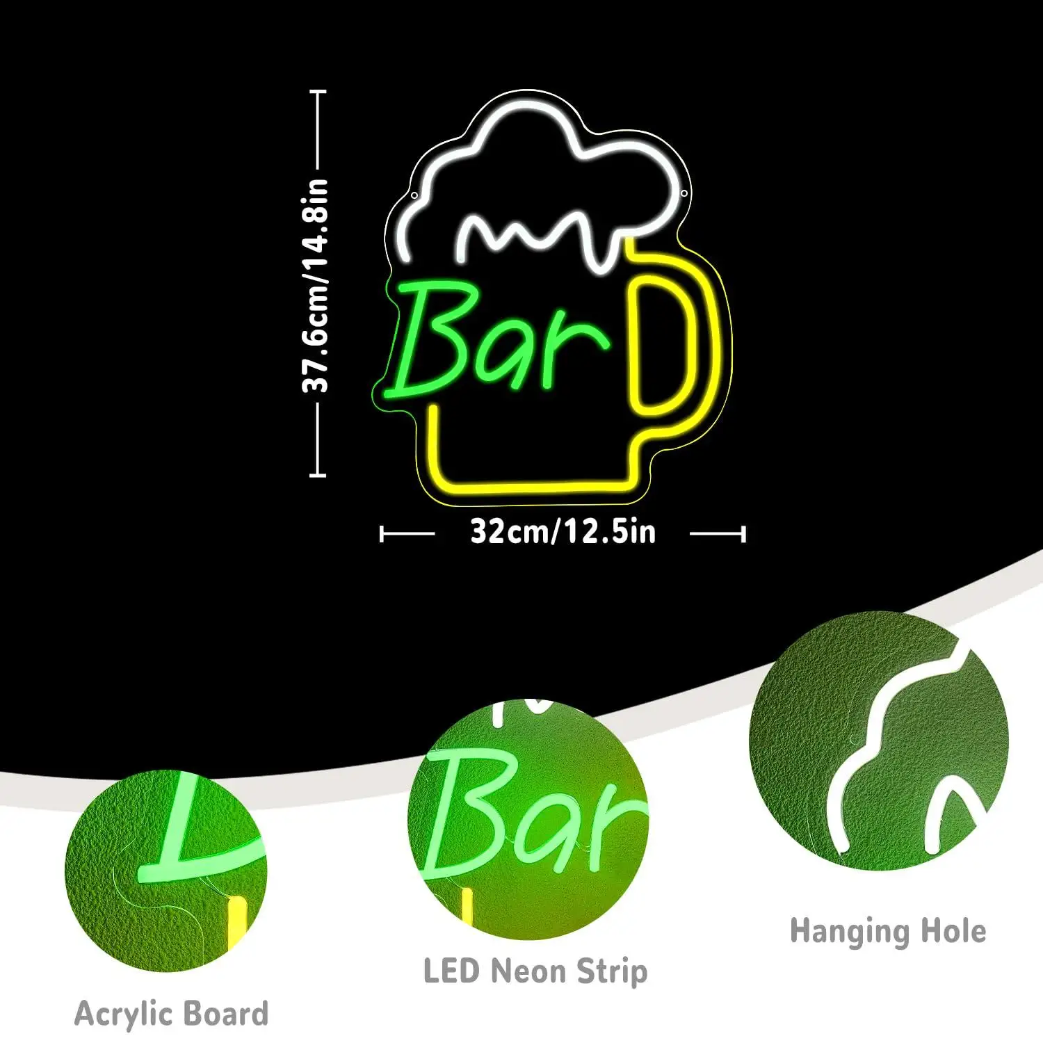 Beer Bar Neon Sign USB Dimmabl – Home Decor Shop Bewertung und Preis