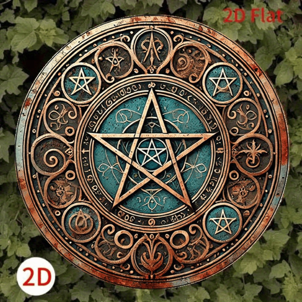Vintage Wiccan Pentagram Metal – Home Decor Enthusiast Bewertung und Preis
