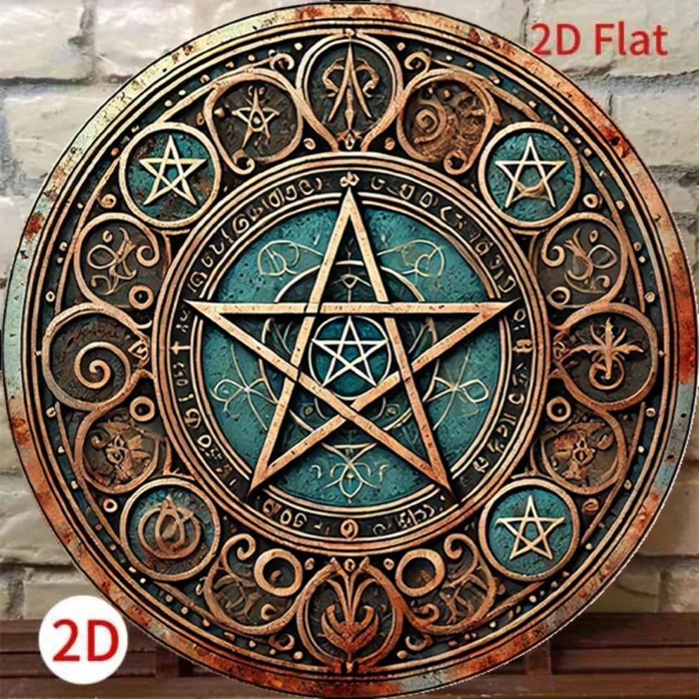 Vintage Wiccan Pentagram Metal – Home Decor Enthusiast Bewertung und Preis