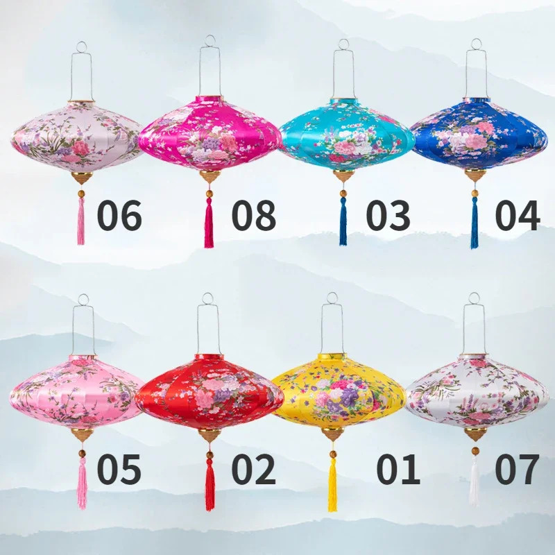 Vintage Silk Lanterns 12 inch  – Home Decor Vietnam Bewertung und Preis