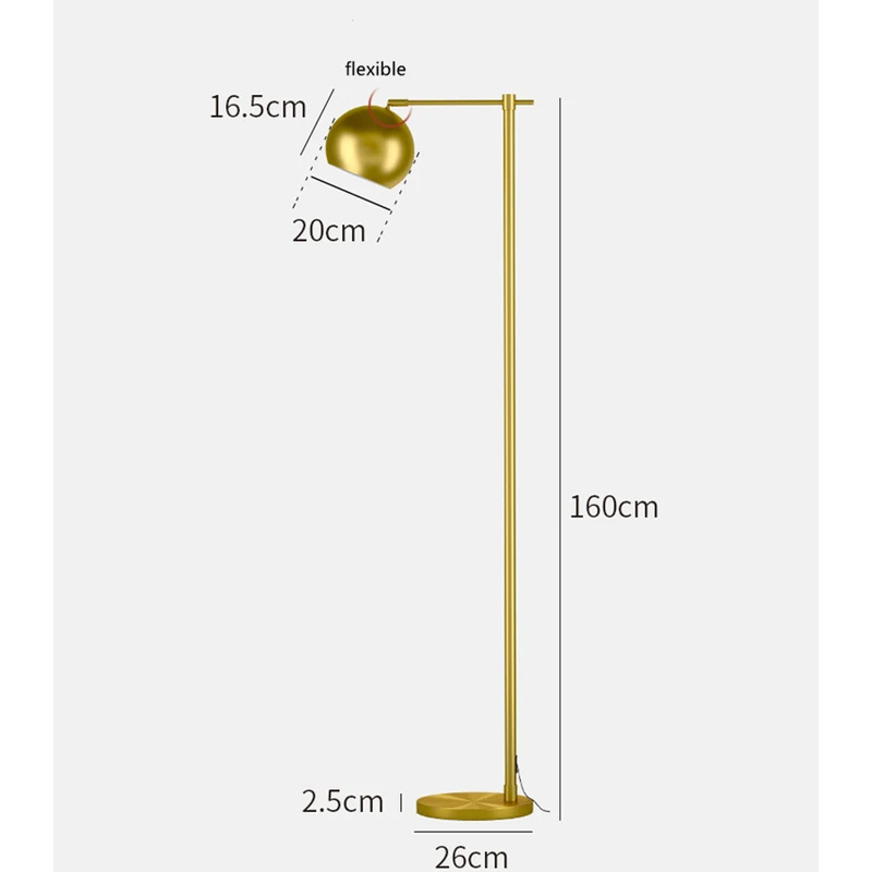 (Sea shipping)Gold Floor Lamp  – Flooring Home Decor Bewertung und Preis
