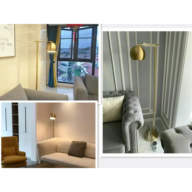 (Sea shipping)Gold Floor Lamp  – Flooring Home Decor Bewertung und Preis