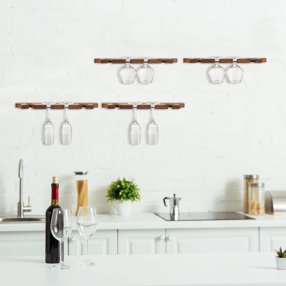 4 Pcs Wall Mounted Wood Stemwa – Floating Shelves Bewertung und Preis